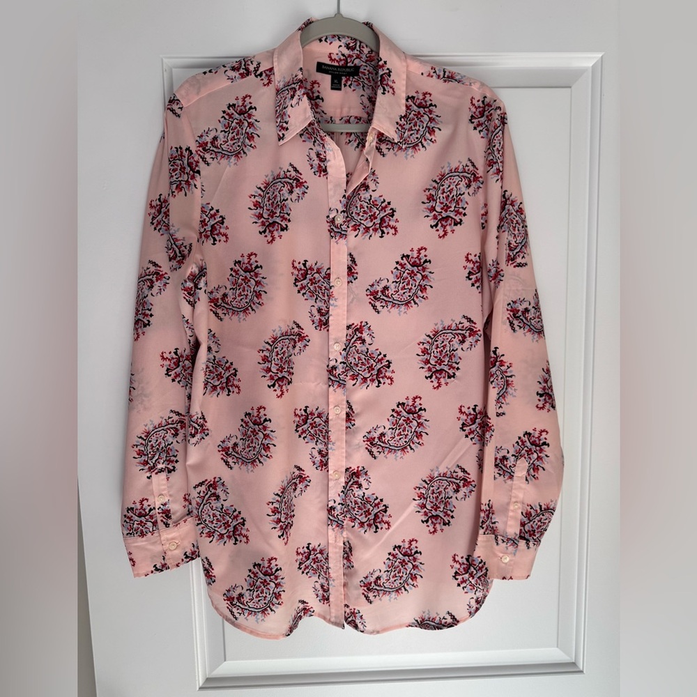 Banana Republic Dillon Paisley Blouse Sz. XL